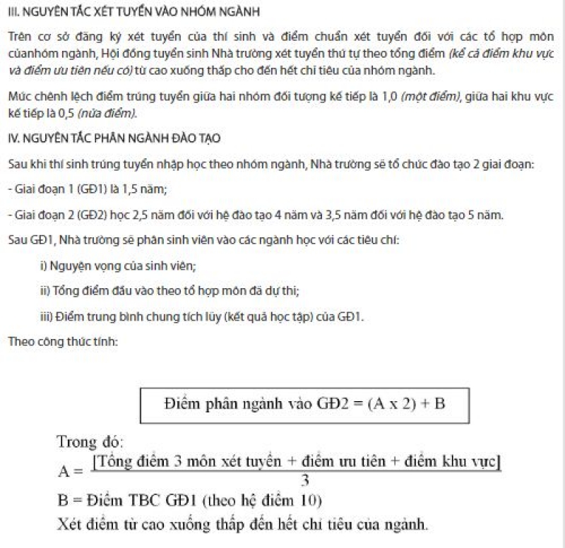 chi tieu xet tuyen nguyen vong bo sung dot 1 2016 cua mot so truong dai hoc