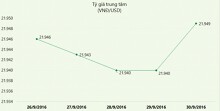 Giá USD hôm nay 30/9 giảm, tỷ giá trung tâm tăng mạnh
