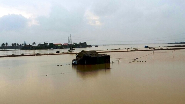 nhieu noi o quang binh ha tinh lai ngap trong nuoc lu