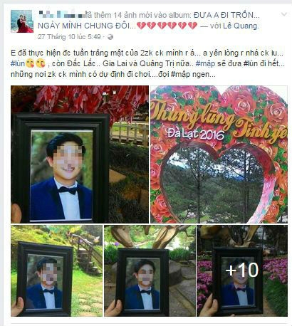 rot nuoc mat co gai tre di huong tuan trang mat cung di anh chong