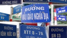 TP.HCM rà soát tên đường thiếu thẩm mỹ