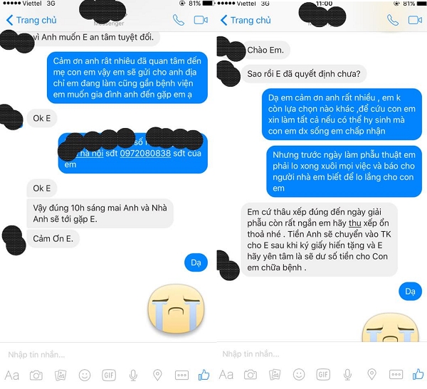 xot xa nguoi me quyet dinh ban tim cua minh lay 600 trieu cuu con trai