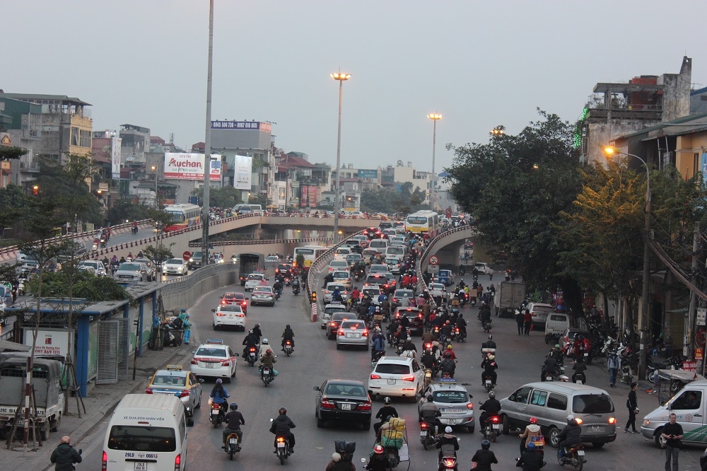ha noi nhung ngay can tet giao thong cang nhu day dan