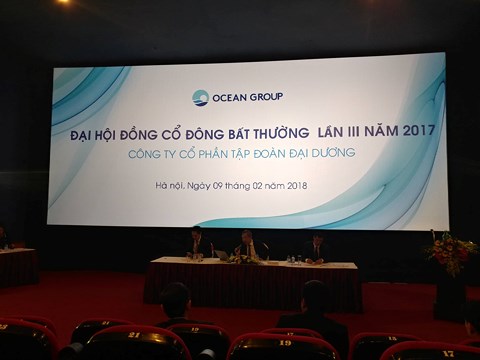 dhcd bat thuong ocean group tra loi thang ve cong ty lien quan ong ha van tham