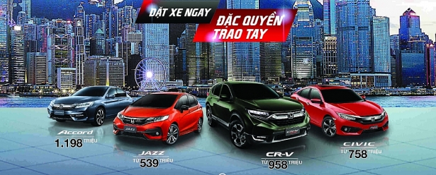 honda viet nam cong bo gia ban 4 dong xe moi nhap khau re hon 200 trieu dong