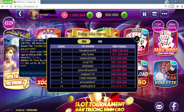 can canh rikvip song bai online lon nhat nhi viet nam tien that danh bai ao