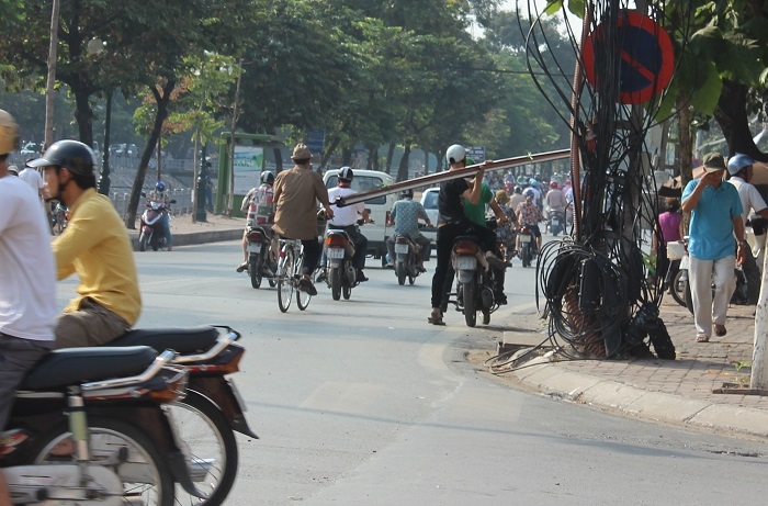 ha noi xe cho hang cong kenh lach luat csgt kien quyet xu ly
