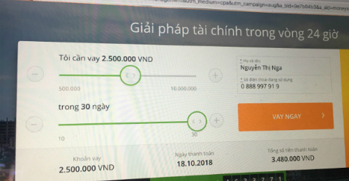 vi sao cho vay truc tuyen lai suat 720 van co dat song