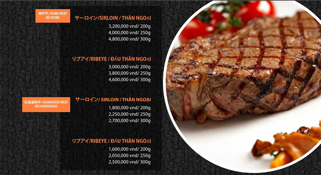 thit bo kobe duoc ban nhu the nao tai viet nam