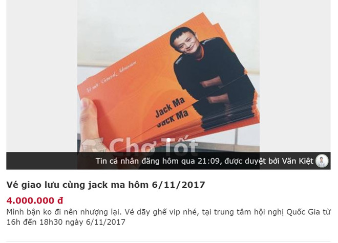 giay moi nghe jack ma noi chuyen o viet nam duoc rao ban tien trieu