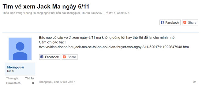 giay moi nghe jack ma noi chuyen o viet nam duoc rao ban tien trieu