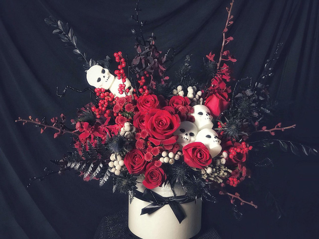Gần 20 triệu đồng lẵng hoa Halloween, giật mình vì xót chứ không vì sợ ma gan 20 trieu dong lang hoa halloween giat minh vi xot chu khong vi so ma