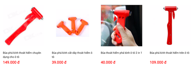 nguoi di xe lung suc mua dung cu pha kinh sau tai nan o to duoi nuoc