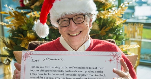 qua giang sinh khi bill gates lam ong gia noel