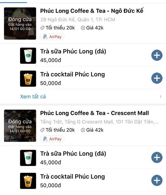 phuc long ngung ban tren now vi shipper va nhan vien danh nhau