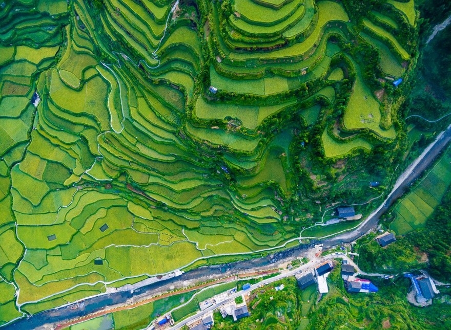 Chiêm ngưỡng cảnh đẹp Trung Quốc từ trên cao chiem nguong mot trung quoc hung vi nhin tu tren cao