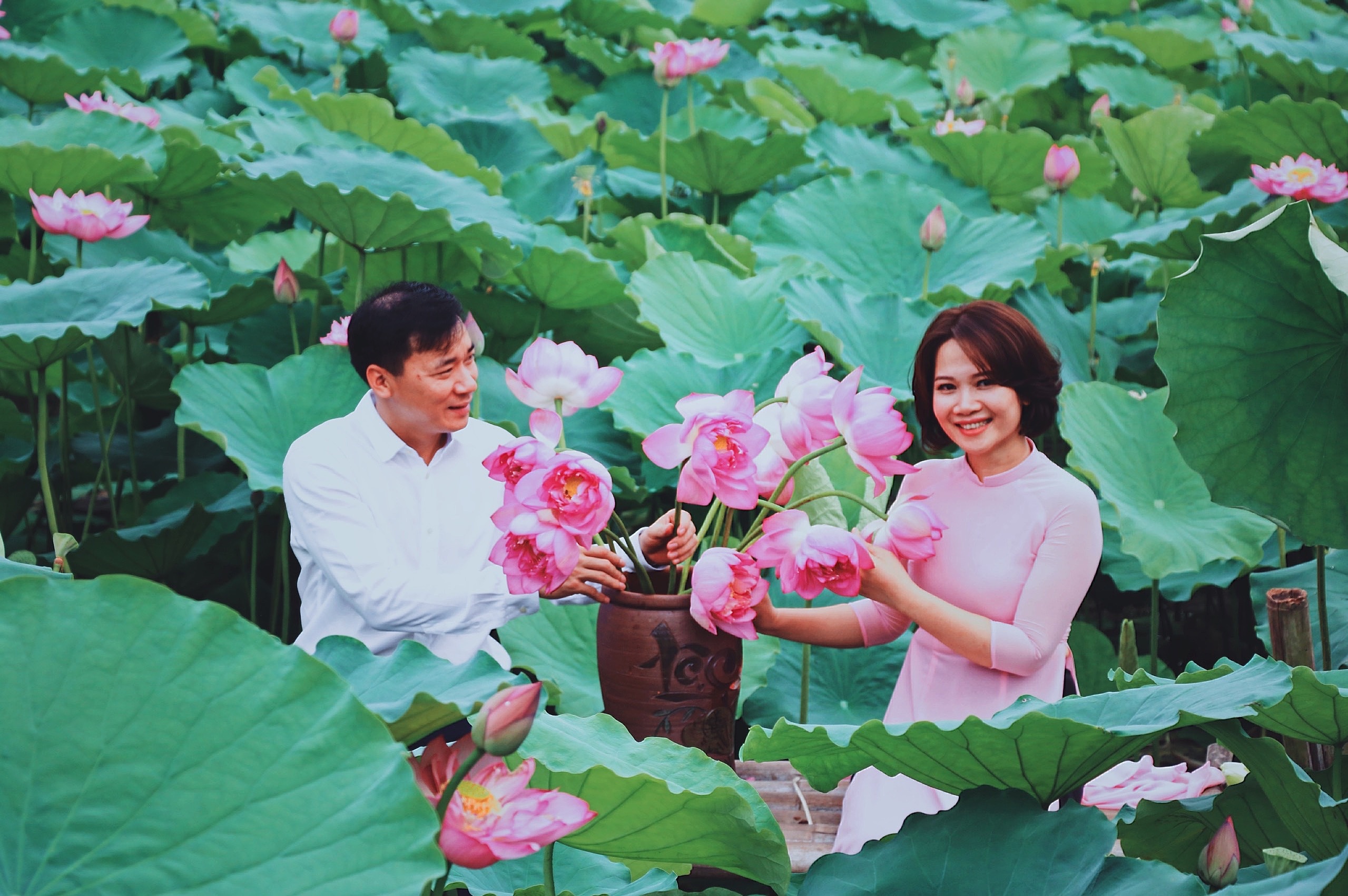 Mỗi năm có một mùa sen: Người người tìm về khu Hồ Tây chụp ảnh moi nam co mot mua sen nguoi nguoi tim ve khu ho tay chup anh