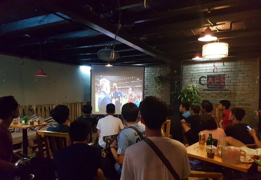 cac quan ca phe world cup cho nguoi yeu bong da o ha noi