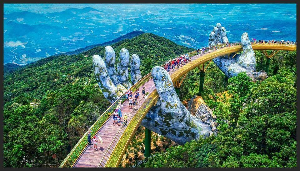 Dạo bước trên mây cùng cây cầu Vàng ở Đà Nẵng dao buoc tren may cung cay cau vang o thien duong duoi ha gioi ba na hills