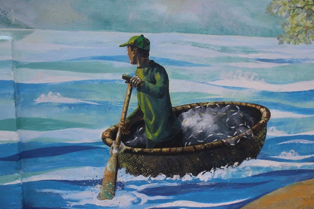 Bình yên qua từng nét vẽ ở Làng bích họa Đà Nẵng binh yen qua tung net ve o lang bich hoa trong long da nang