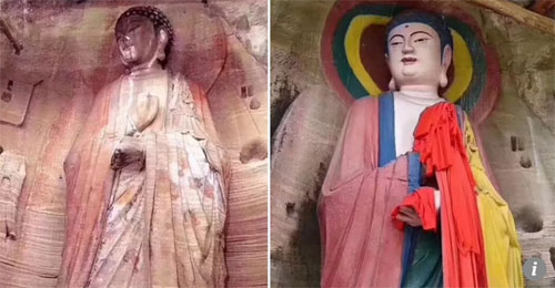 tuong phat o trung quoc bi tu sua nhu trong phim hoat hinh