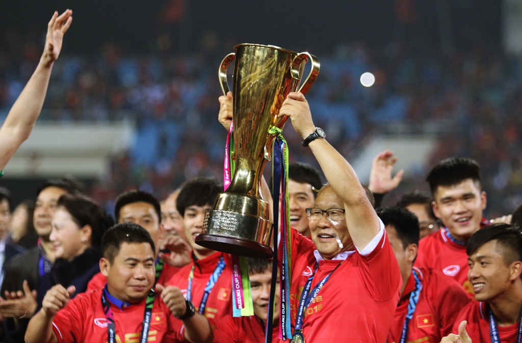 hinh anh dep nhat tran ck luot ve aff cup 2018 viet nam malaysia duoc dan mang lan truyen manh me