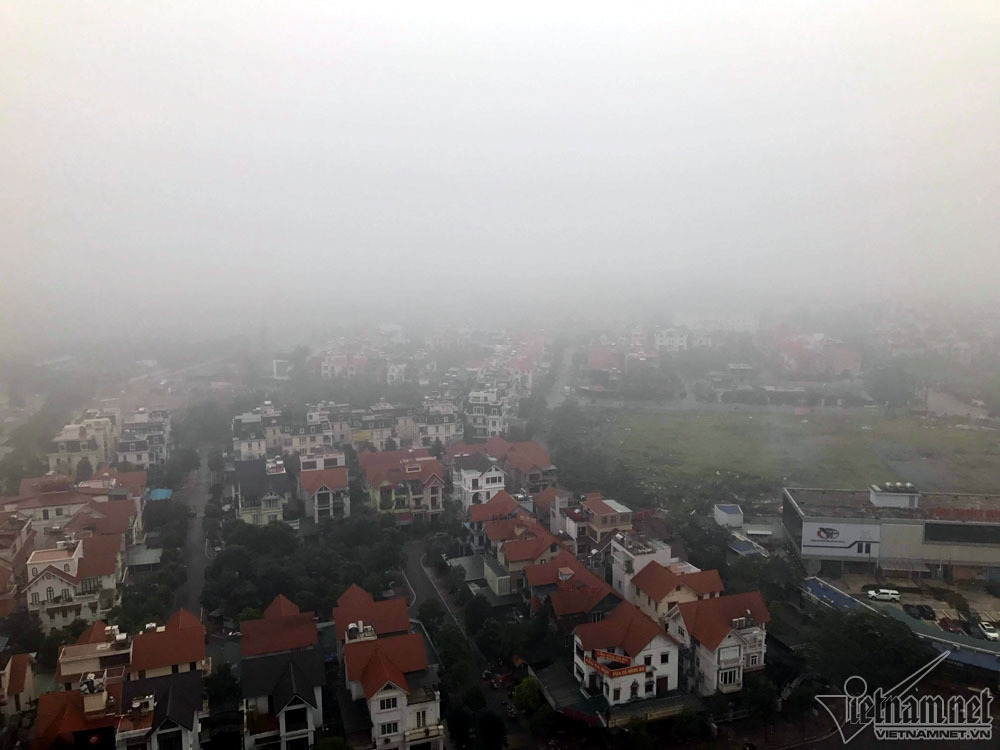 Hà Nội đặc quánh sương mù, cao ốc mất hút ha noi dac quanh suong mu cao oc mat hut