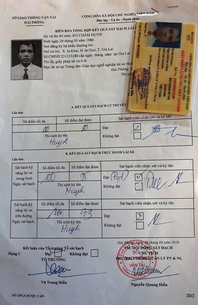 38 tai xe mot xa o gia lai duoc hai phong cap giay phep lai xe