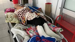 Đứt cáp vận thang, 9 công nhân rơi từ độ cao 5 m, chấn thương nặng