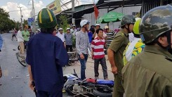 Long An: Xe tải tông hàng loạt xe máy khiến 6 người thương vong