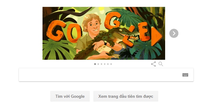 steve irwin nha dong vat hoang da duoc ky google niem sinh nhat lan thu 57