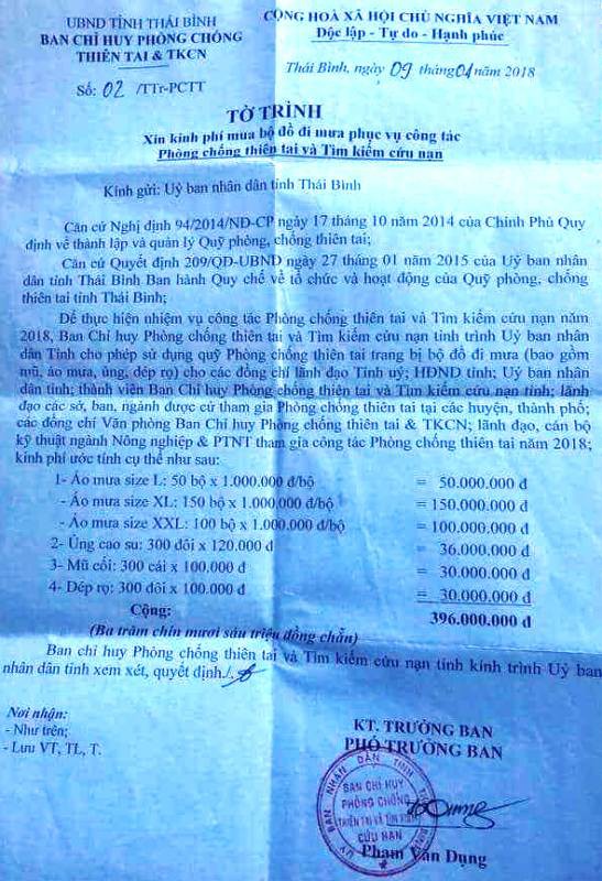 dung de xuat xin cap 300 trieu dong mua 300 bo ao mua