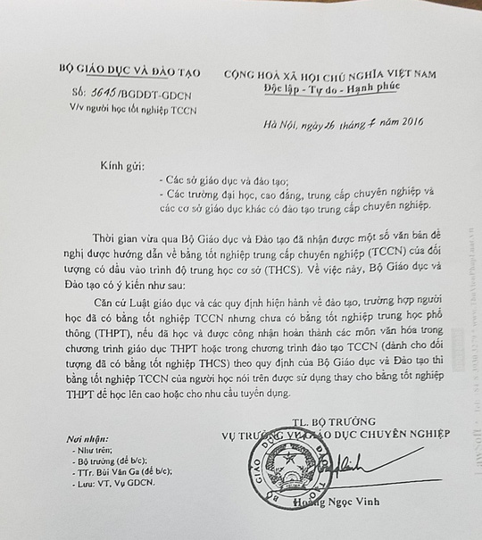 pho thanh tra so phai giai trinh ve viec nghi phep di thi tot nghiep