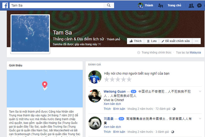facebook sua ban do nhung van goi hoang sa truong sa la tam sa