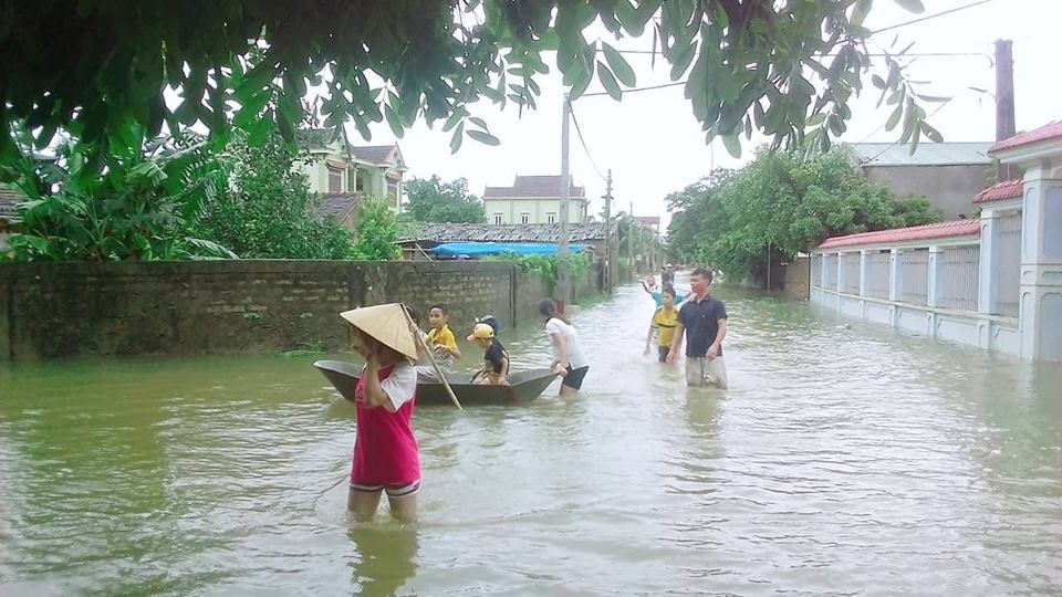 nghe an nhieu khu dan cu ngap lut sau bao so 3
