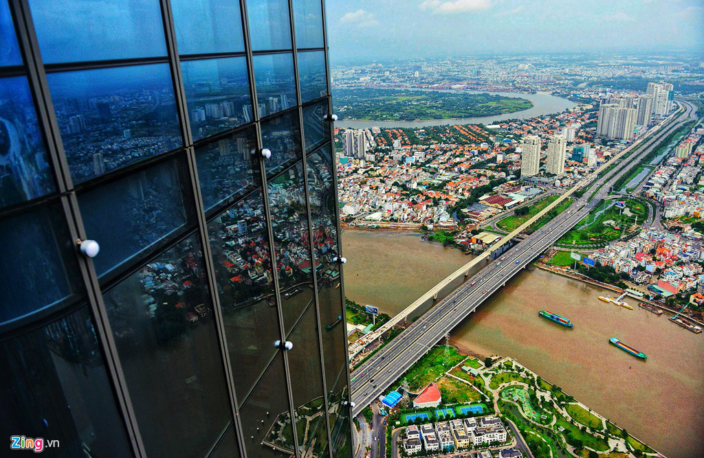 sai gon nhin tu dinh toa nha cao nhat viet nam