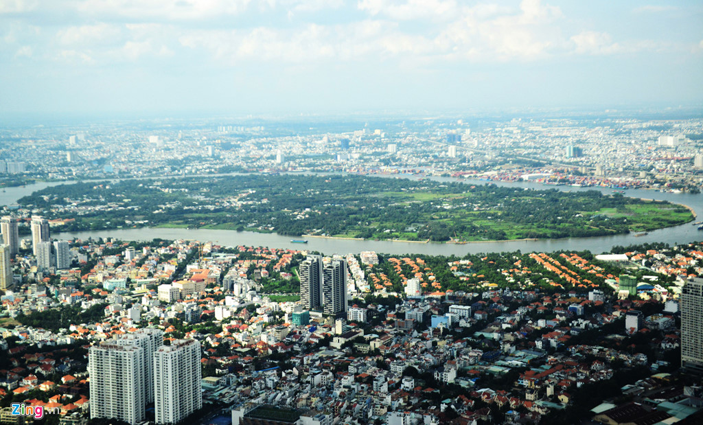 sai gon nhin tu dinh toa nha cao nhat viet nam