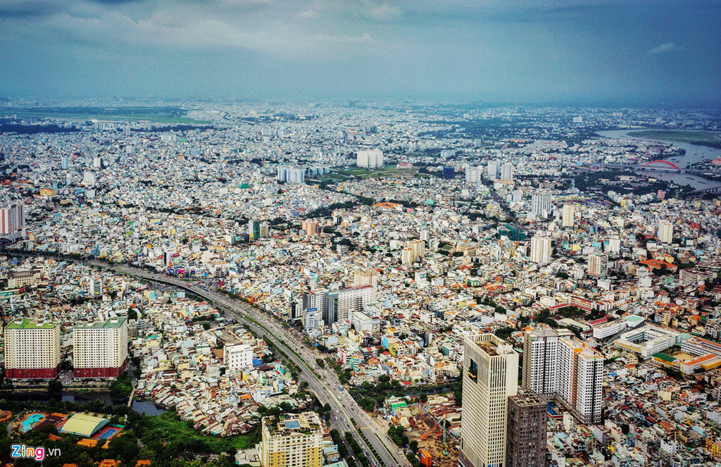sai gon nhin tu dinh toa nha cao nhat viet nam