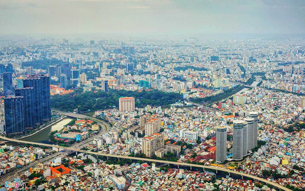 sai gon nhin tu dinh toa nha cao nhat viet nam