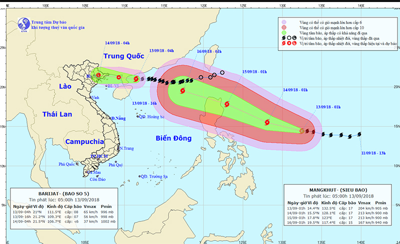 tin moi nhat ve sieu bao mangkhut giat tren cap 17 tang toc tien vao bien dong