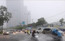 Mưa lớn trên diện rộng gây ngập nhiều khu vực trũng thấp tại TP Hồ Chí Minh