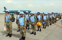 Việt Nam hoàn thành chuyển quân tham gia lực lượng gìn giữ hòa bình tại Nam Sudan