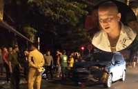 hai canh sat pccc tu vong tai cho sau khi va cham voi xe jeep