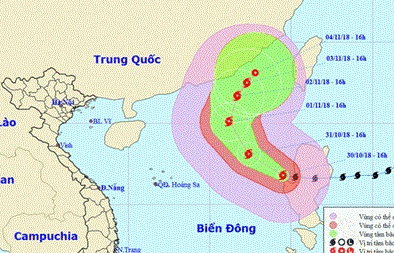 tin moi nhat ve sieu bao yutu da vuot dao luzon di vao bien dong hinh thanh con bao so 7