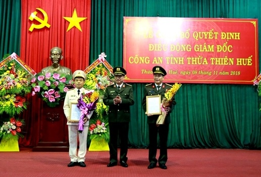 Nhân sự mới: Bổ nhiệm Giám đốc Công an tỉnh Thừa Thiên Huế nhan su moi bo nhiem giam doc cong an tinh thua thien hue
