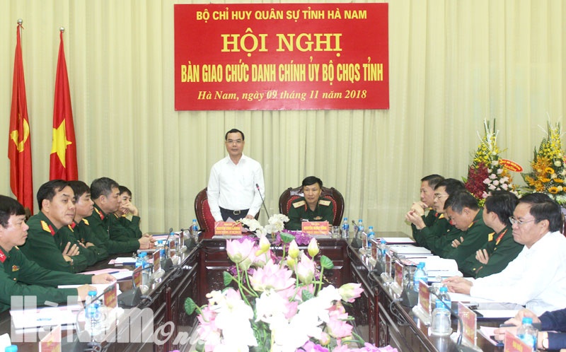 nhan su moi ha nam trien khai quyet dinh nhan su cua bo quoc phong