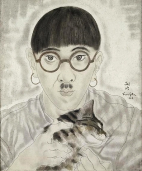 leonard tsuguharu foujita luon duoc nhac den moi khi noi ve tranh meo