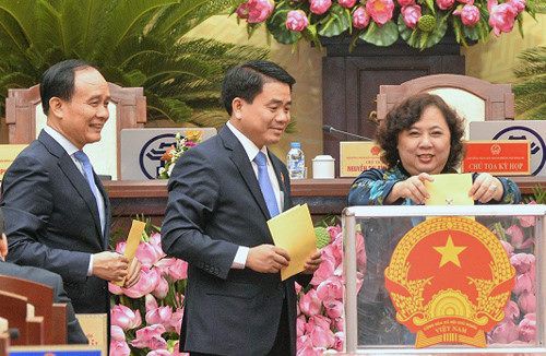 ha noi cong bo ket qua lay phieu tin nhiem 36 lanh dao chu chot