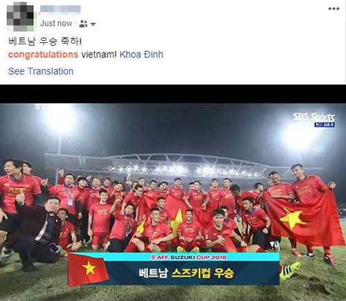 viet nam vo dich tran ngap tren mang xa hoi