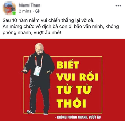 viet nam vo dich tran ngap tren mang xa hoi